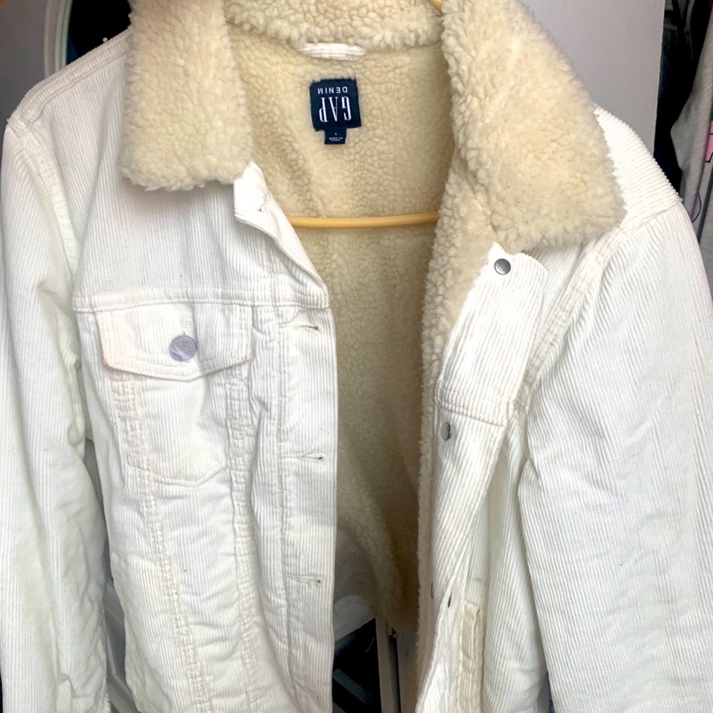 Gap Denim Women Sherpa Jean Jacket